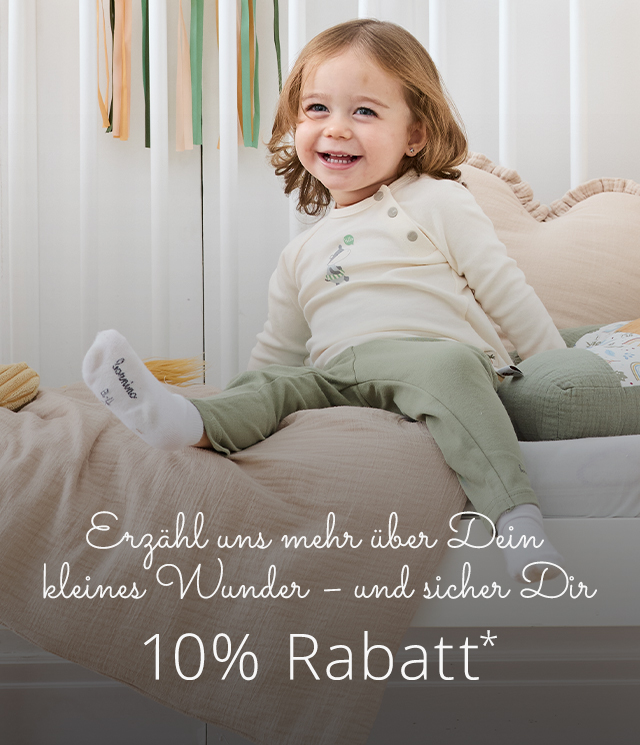 Kinderdaten abgeben und 10% Rabatt* sichern