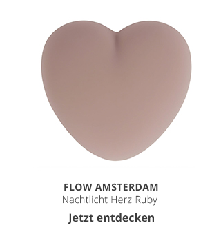 FLOW Amsterdam - Nachtlicht Herz Ruby dusty pink