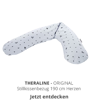 Theraline - ORIGINAL | Stillkissenbezug 190 cm Herzen