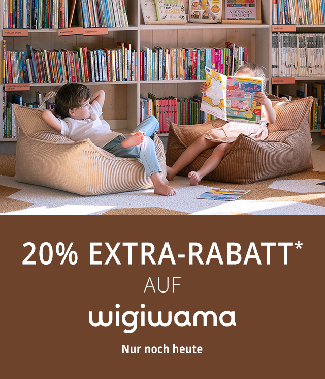 Nur noch heute - 20% EXTRA-RABATT*  auf  Wigiwama