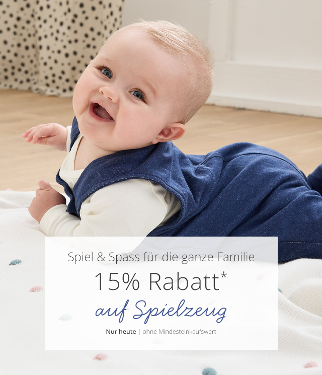 Nur heute  - Spiel & Spass für die ganze Familie  - 15% Rabatt* auf Spielzeug  - ohne Mindesteinkaufswert 