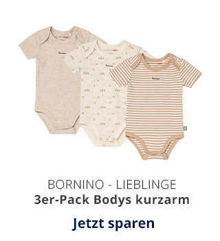 3er-Pack Bodys kurzarm Ringel Haus