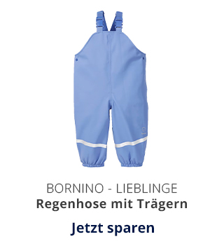 Regenhose mit Trägern blau