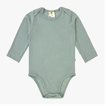 Lässig - Tencel-Body langarm Rippqualität Little Gang salbei