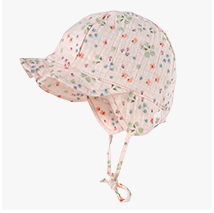 maximo - Mütze mit Schild Blumen rosa/bunt