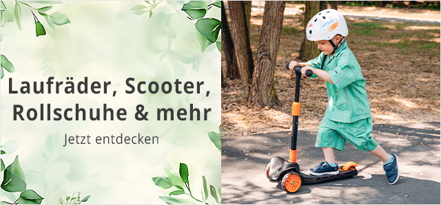 Laufräder, Scooter, Rollschuhe & mehr - Jetzt entdecken 