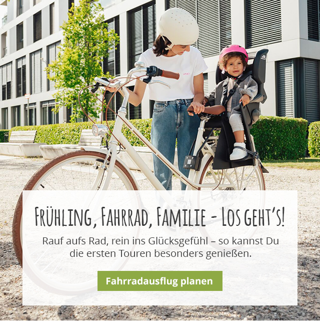 Frühling, Fahrrad, Familie – Los geht’s! Rauf aufs Rad, rein ins Glücksgefühl – so kannst Du die ersten Touren besonders genießen.