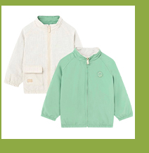 Mayoral  - Wende-Windbreaker Ringel grün/natur