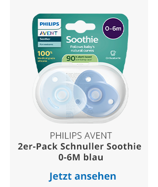 Philips Avent - 2er-Pack Schnuller Soothie 0-6M blau
