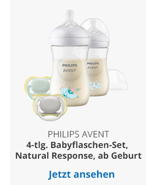 Philips Avent  - 4-tlg. Babyflaschen-Set, Natural Response, ab Geburt