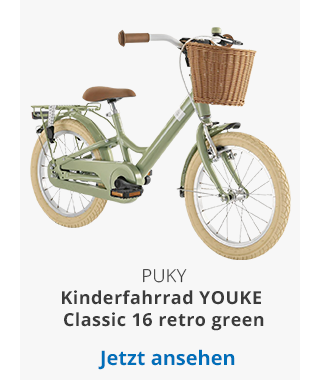 PUKY - Kinderfahrrad YOUKE Classic 16 retro green
