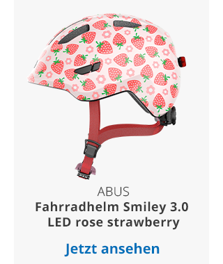 ABUS - Fahrradhelm Smiley 3.0 LED rose strawberry