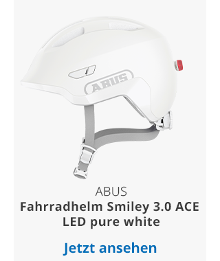 ABUS - Fahrradhelm Smiley 3.0 ACE LED pure white