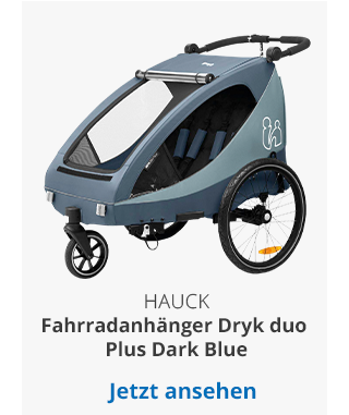 Hauck - Fahrradanhänger Dryk duo Plus Dark Blue
