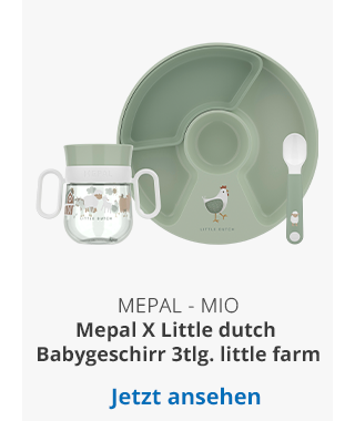 Mepal - Mio - Mepal X Little dutch Babygeschirr 3tlg. little farm