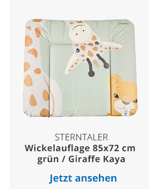 Sterntaler - Wickelauflage 85x72 cm grün / Giraffe Kaya