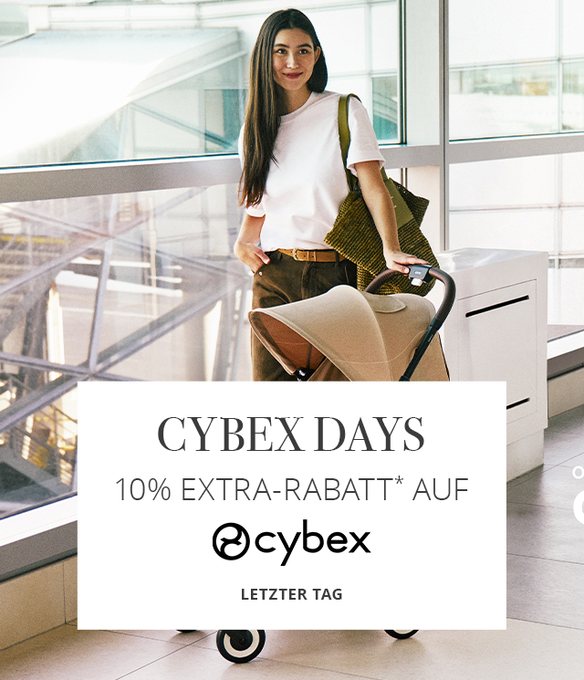 Nur bis zum 25.04. - CYBEX DAYS - 10% EXTRA-RABATT* auf CYBEX