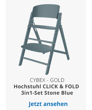 Cybex - GOLD  Hochstuhl CLICK & FOLD 3in1-Set Stone Blue