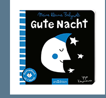 arsEdition Pappbilderbuch Meine kleine Babywelt: Kontrastbuch Gute Nacht