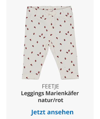 Feetje - Leggings Marienkäfer natur/rot Neu