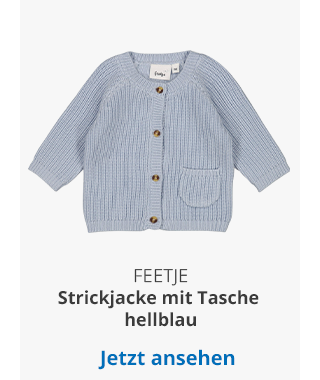Feetje - Strickjacke mit Tasche hellblau
