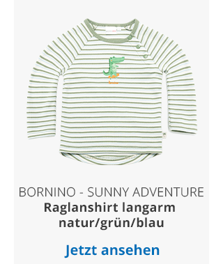 Bornino - Sunny Adventure - Raglanshirt langarm - natur/grün/blau