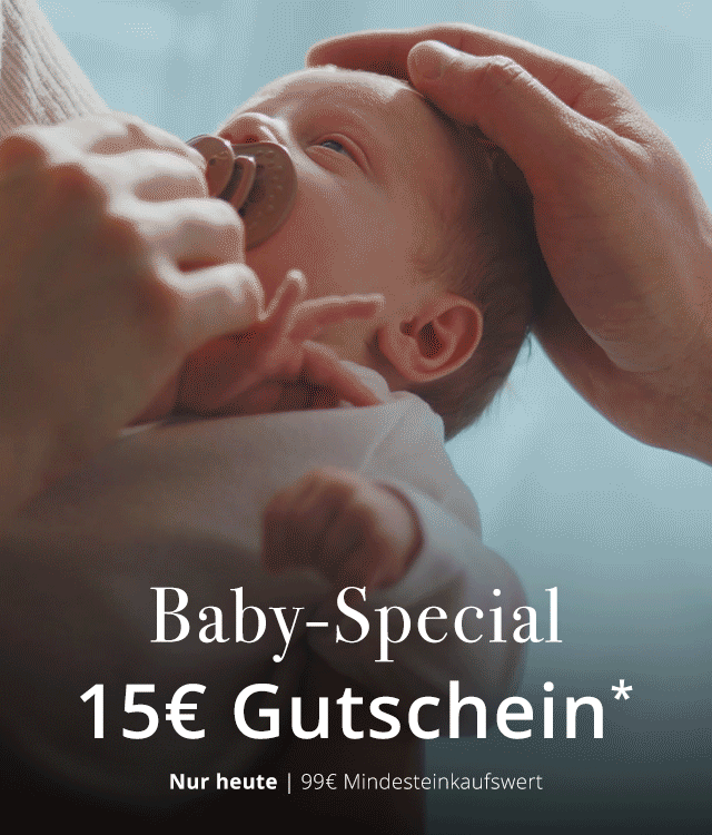 NUR HEUTE - Baby-Special  - 15 € Gutschein* ab 99 € Mindesteinkaufswert