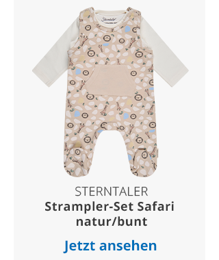 Sterntaler - Strampler-Set Safari natur/bunt