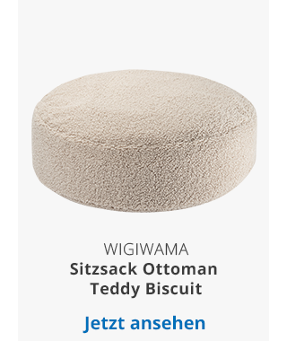 wigiwama - Sitzsack Ottoman Teddy Biscuit