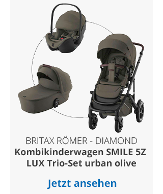 Britax Römer - Britax Römer Diamond Kombikinderwagen SMILE 5Z LUX Trio-Set inkl. Babyschale BABY-SAFE PRO i-SIZE urban olive