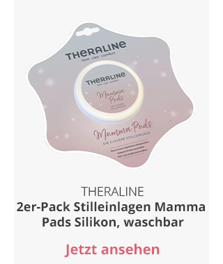 Theraline 2er-Pack Stilleinlagen Mamma Pads Silikon, waschbar