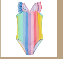 Colorkids Badeanzug Ringel bunt