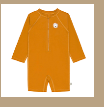 Lässig Schwimmanzug lang mit UV-Schutz Löwe orange