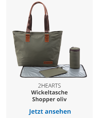 2hearts  Wickeltasche Shopper oliv
