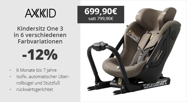 Axkid - Kindersitz One 3 in 6 verschiedenen Farbvariationen  -12% 