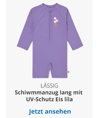 Lässig Schiwmmanzug lang mit UV-Schutz Eis lila