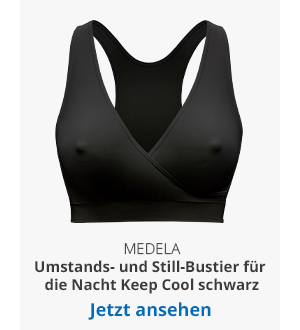 Medela - Umstands- und Still-Bustier für die Nacht Keep Cool schwarz