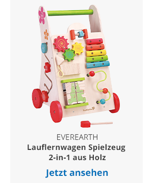 EverEarth Lauflernwagen Spielzeug 2-in-1 aus Holz