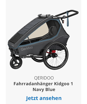 Qeridoo - Fahrradanhänger Kidgoo 1 Navy Blue