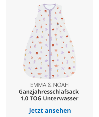 emma & noah  Ganzjahresschlafsack 1.0 TOG Unterwasser