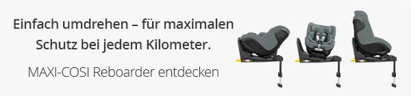 Einfach umdrehen – für maximalen Schutz bei jedem Kilometer.  MAXI-COSI Reboarder entdecken