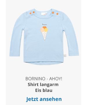 Bornino - Ahoy! Shirt langarm Eis blau