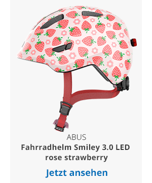 ABUS  Fahrradhelm Smiley 3.0 LED rose strawberry