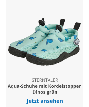 Aqua-Schuhe mit Kordelstopper Dinos grün
