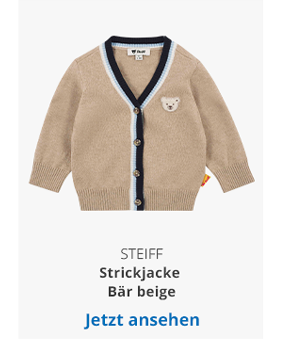 Steiff  Strickjacke Bär beige