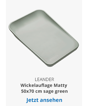 Leander Wickelauflage Matty 50x70 cm sage green