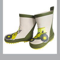 maximo  Gummistiefel Traktor natur/grün