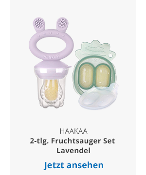 Haakaa  2-tlg. Fruchtsauger Set Lavendel