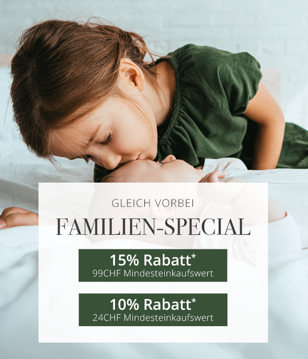 Nur heute -  Familien-Special  - 15% Rabatt*/  99 € MEW - 10% Rabatt*/ 24 € MEW