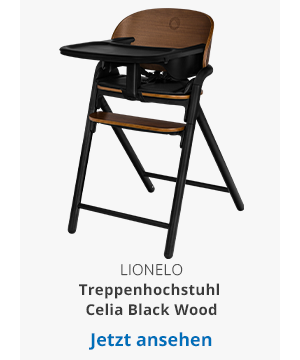 Lionelo Treppenhochstuhl Celia Black Wood